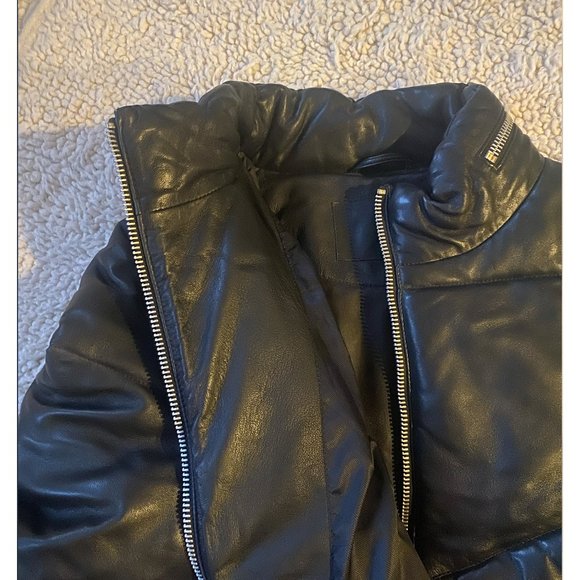 Genuine Leather Puffer - Picture 3 of 4